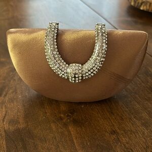 Gold and Rhinestone Clutch